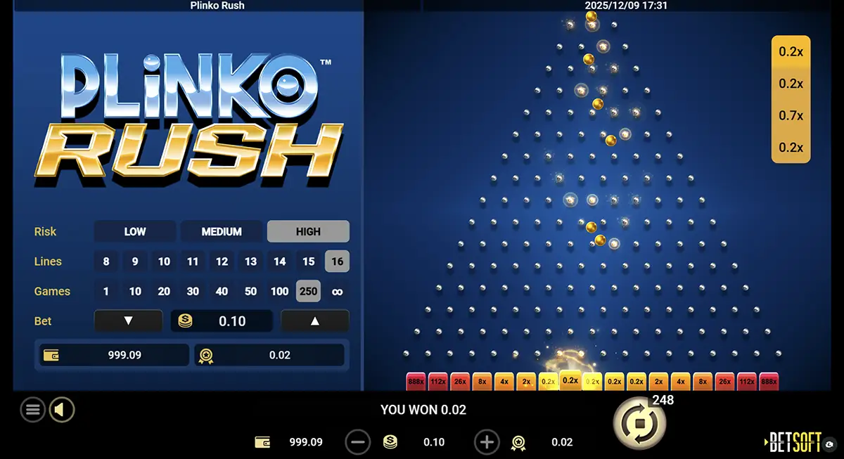 Стратегия для выигрыша в Plinko